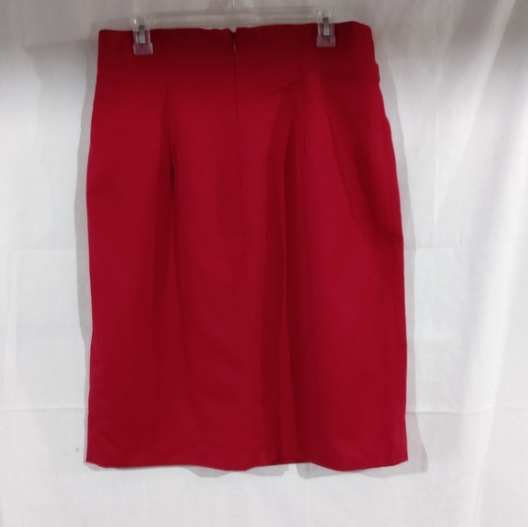 West Bay Women's Red Wool Straight Size 16 - Picture 4 of 7